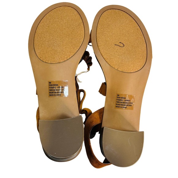 NWOT Rampage RAM-Henna Gladiator Style Ankle Wrap Heeled Sandals Women's Sz 9M - Picture 5 of 8